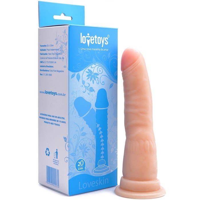 Foto do produto Pênis Realístico em Cyberskin com Vértebra e Ventosa 20x4cm