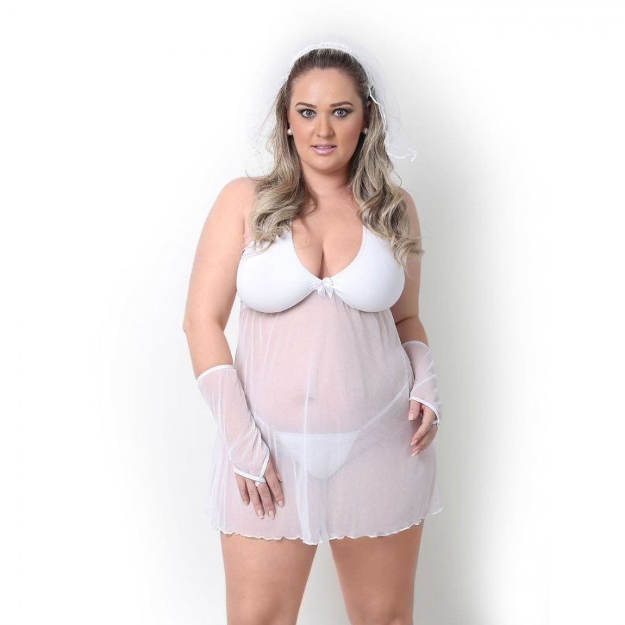Foto do produto Fantasia Noivinha Plus Size