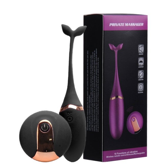 Foto do produto Vibrador Private Massager Black com Controle Sem Fio