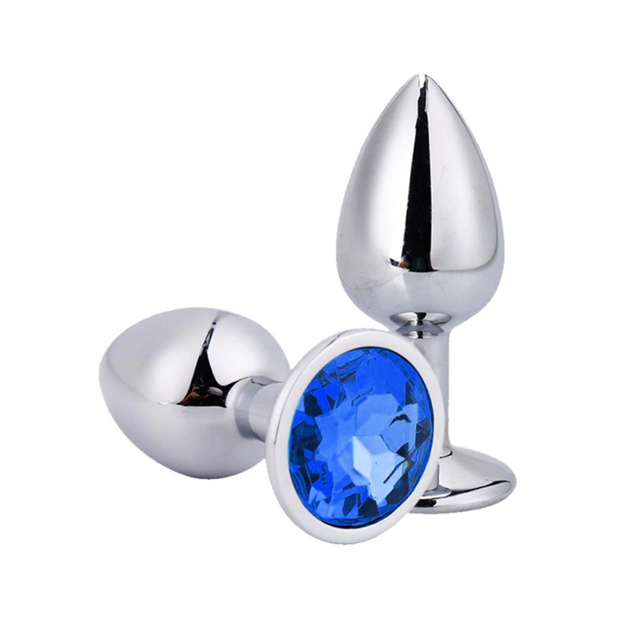 Foto do produto Plug Anal Jóia - Azul Escuro