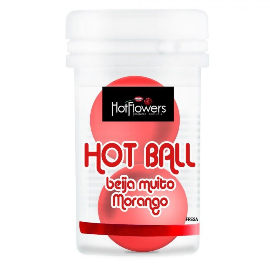 Foto do produto Hot Ball Beija Muito Morango (2 Unid)