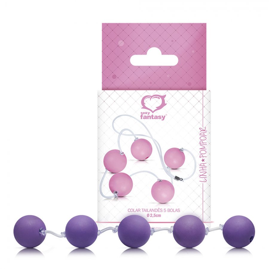 Foto do produto Bolinha Tailandesa Média - Rosa 2,5cm