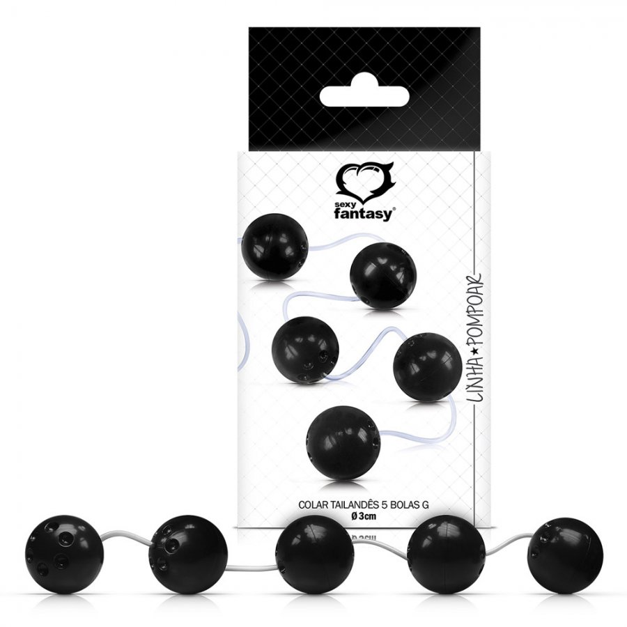 Foto do produto Bolinha Tailandesa Grande - Preta 3cm