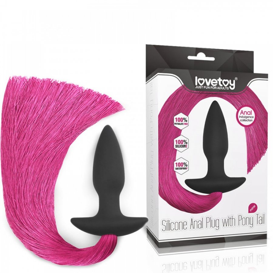 Foto do produto Plug em Silicone com Cauda Rosa