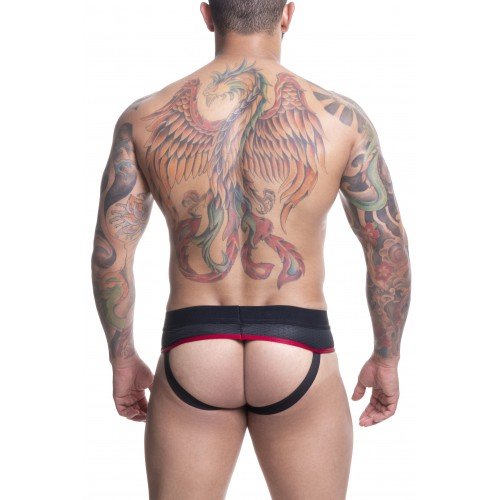 Foto do produto Jockstrap em Cirrê Preto e Vermelho