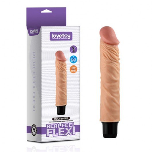 Foto do produto Pênis com Vibro Articulado em Silicone 23,5x4,5cm