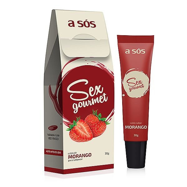 Foto do produto Caneta Gel Sex Gourmet Morango - 30g