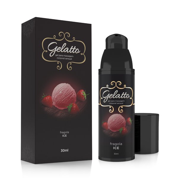 Foto do produto Lubrificante Beijável Gelatto Fragola - 30ml