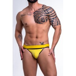 Jockstrap Amarela Elástico Duplo na Cintura