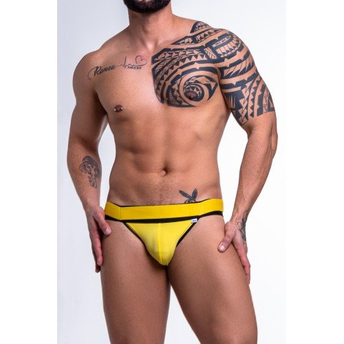 Foto do produto Jockstrap Amarela Elástico Duplo na Cintura