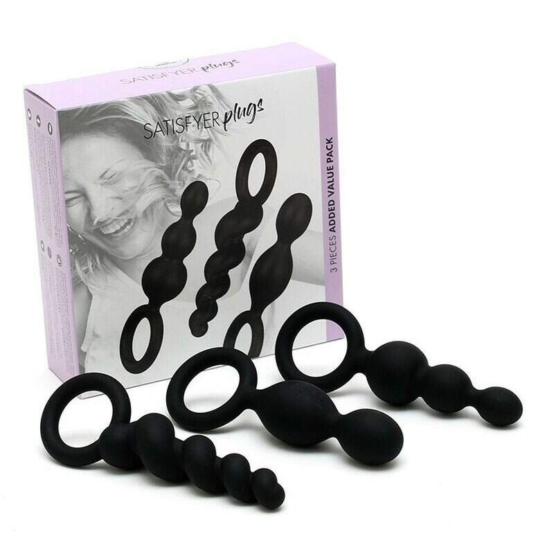 Foto do produto Satisfyer Plugs - Kit com 3 Plugs em Silicone