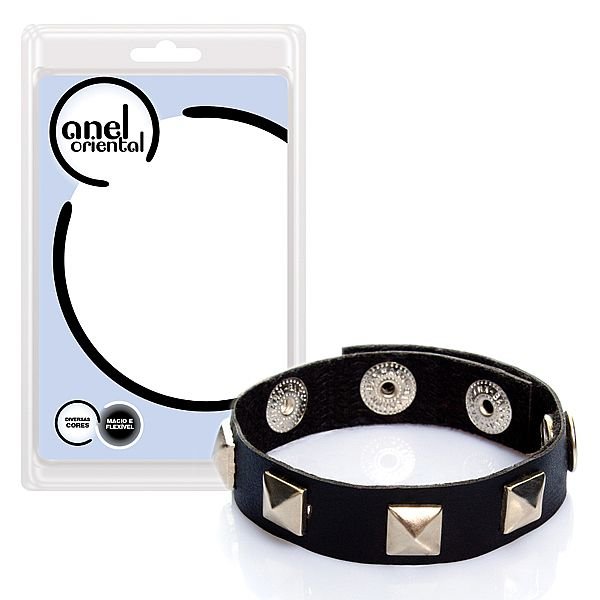 Foto do produto Anel Ornamental em Couro e Metal