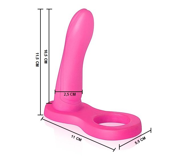 Foto do produto Anel Companheiro em Silicone Rosa 10x2,5cm