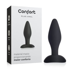 Plug Anal Confort em Silicone (Médio) 10,5 x 3cm