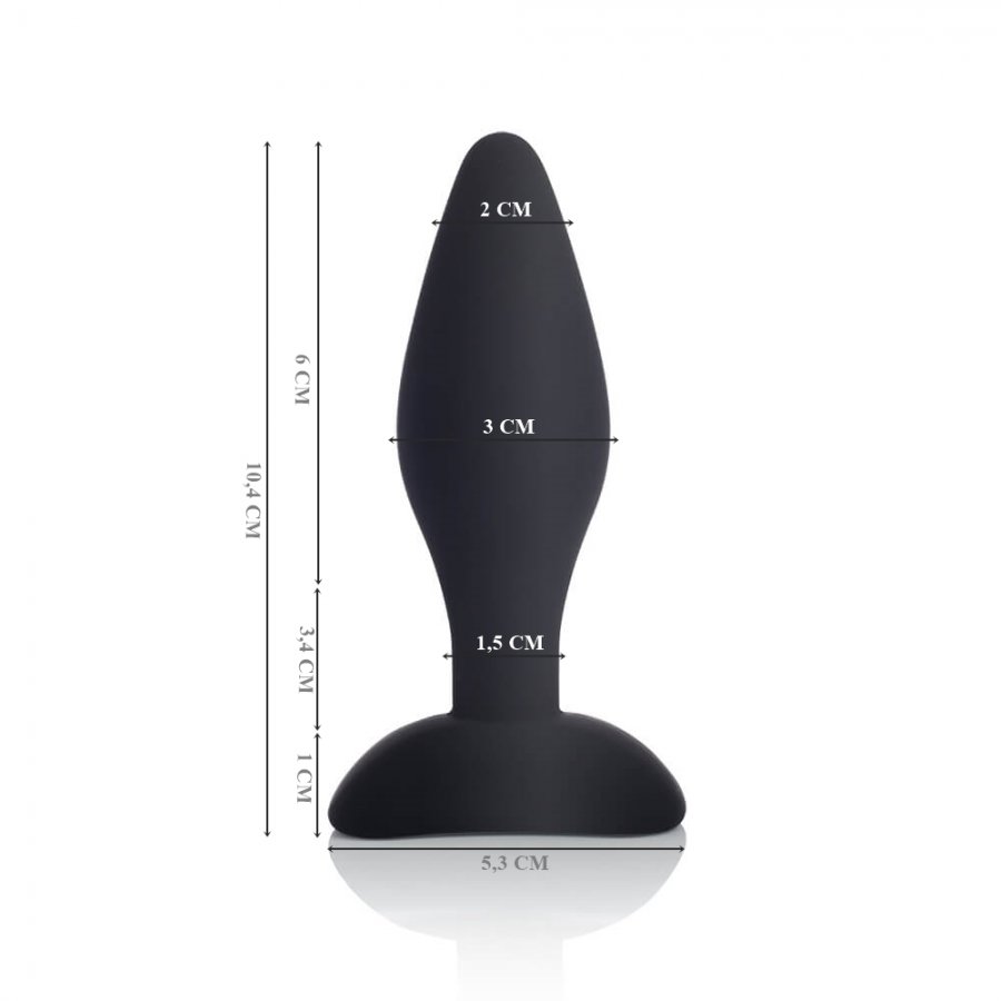 Foto do produto Plug Anal Confort em Silicone (Médio) 10,5 x 3cm