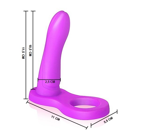 Foto do produto Anel Companheiro em Silicone Roxo