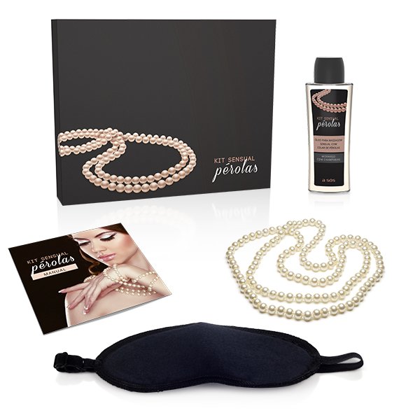 Foto do produto Kit Massagem Sensual com Pérolas