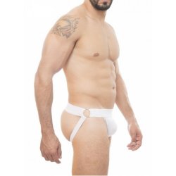Jockstrap Branca com Argolas