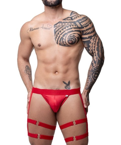 Foto do produto Jockstrap Vermelha com Ligas Duplas