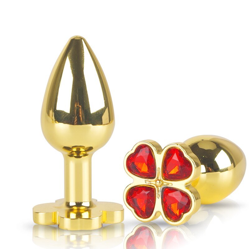 Foto do produto Plug Pequeno em Metal  Dourado Flower
