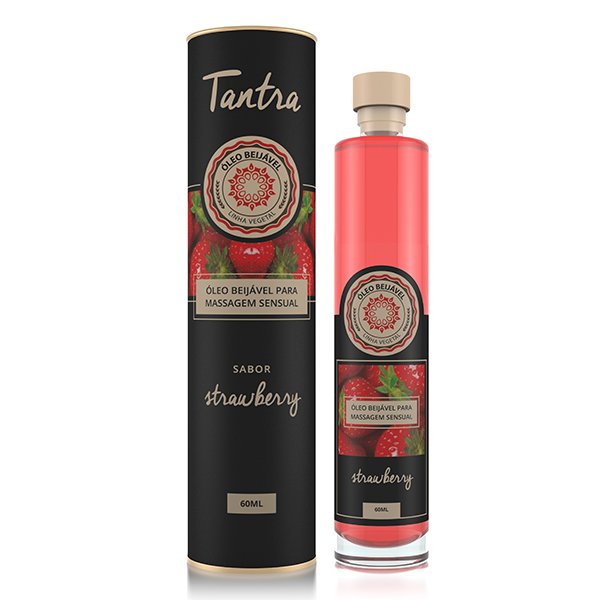 Foto do produto Óleo Tantra Beijável Morango - 60ml