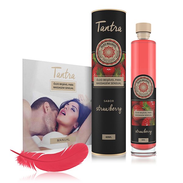 Foto do produto Óleo Tantra Beijável Morango - 60ml