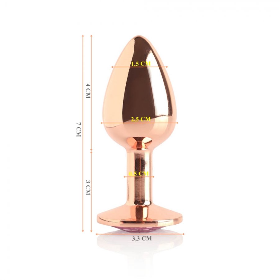 Foto do produto Plug Pequeno em Metal Rosê