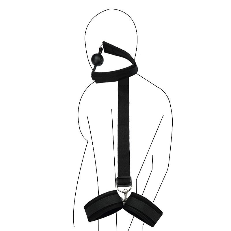 Foto do produto Algema Traseira com Mordaça Bola