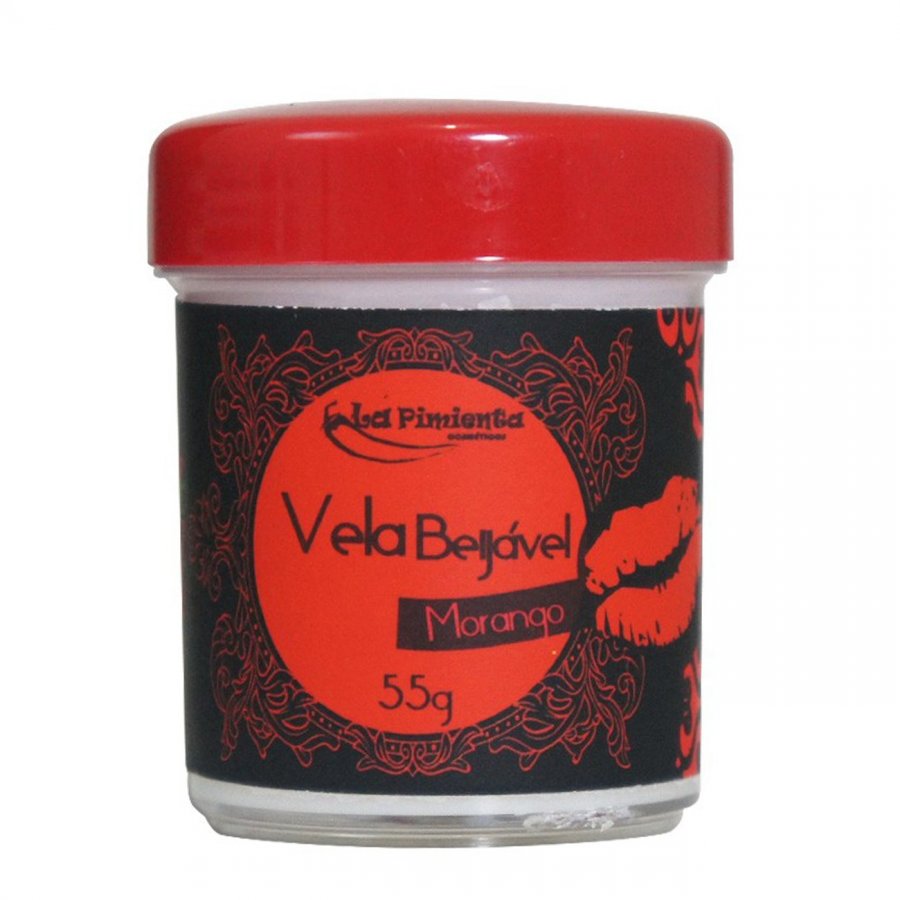 Foto do produto Vela Erótica Beijável (Morango)