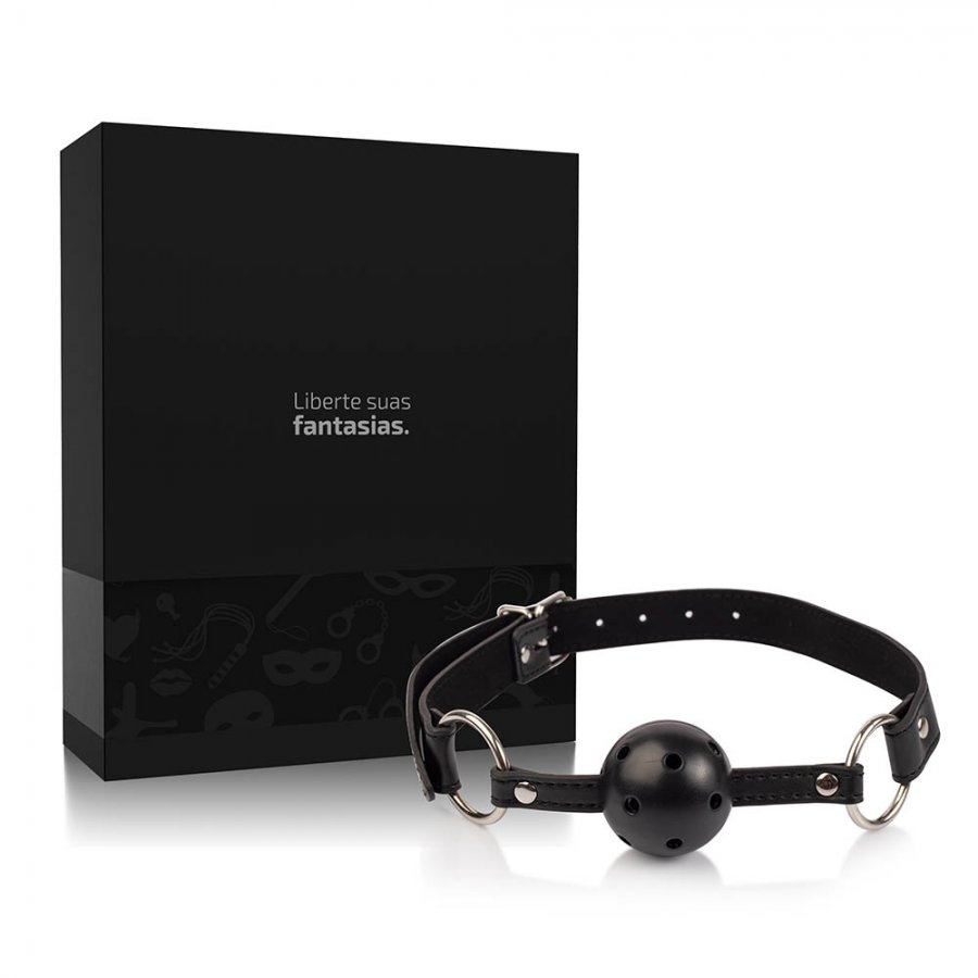 Foto do produto Mordaça com Bola e Tiras Ajustáveis