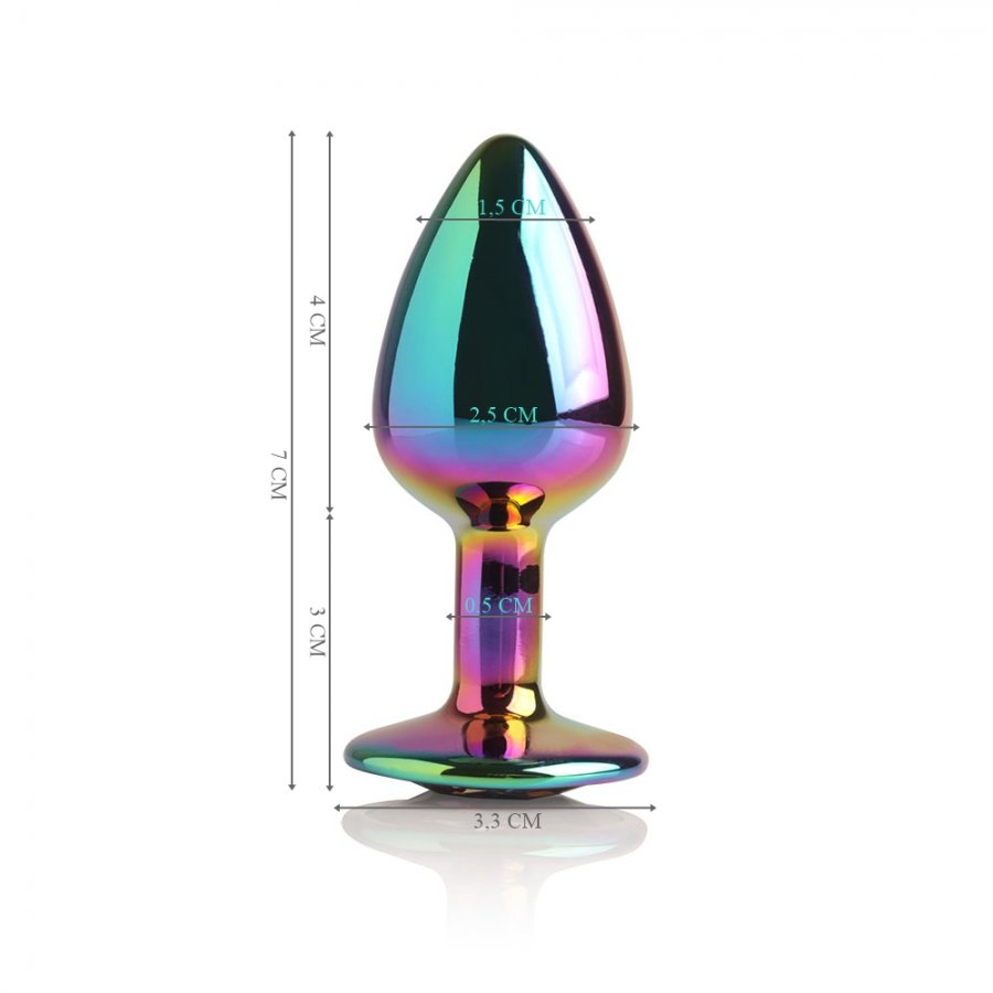 Foto do produto GIL - Plug Pequeno em Metal Furta-Cor