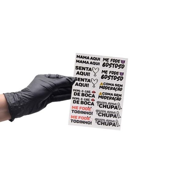 Foto do produto Cartela de Tatuagens Íntima - Modelo 1