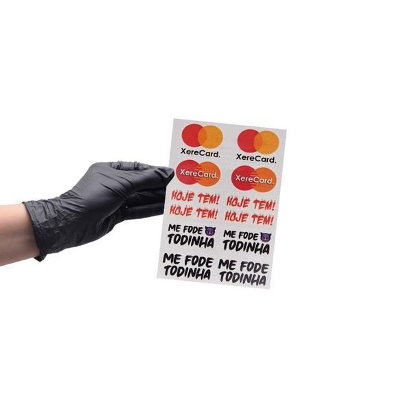 Foto do produto Cartela de Tatuagens Íntimas - Modelo 4