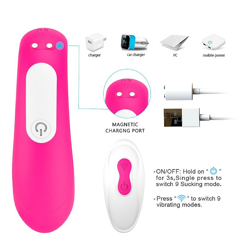 Foto do produto Vibrador de Casal com Controle Recarregável - 9 Modos