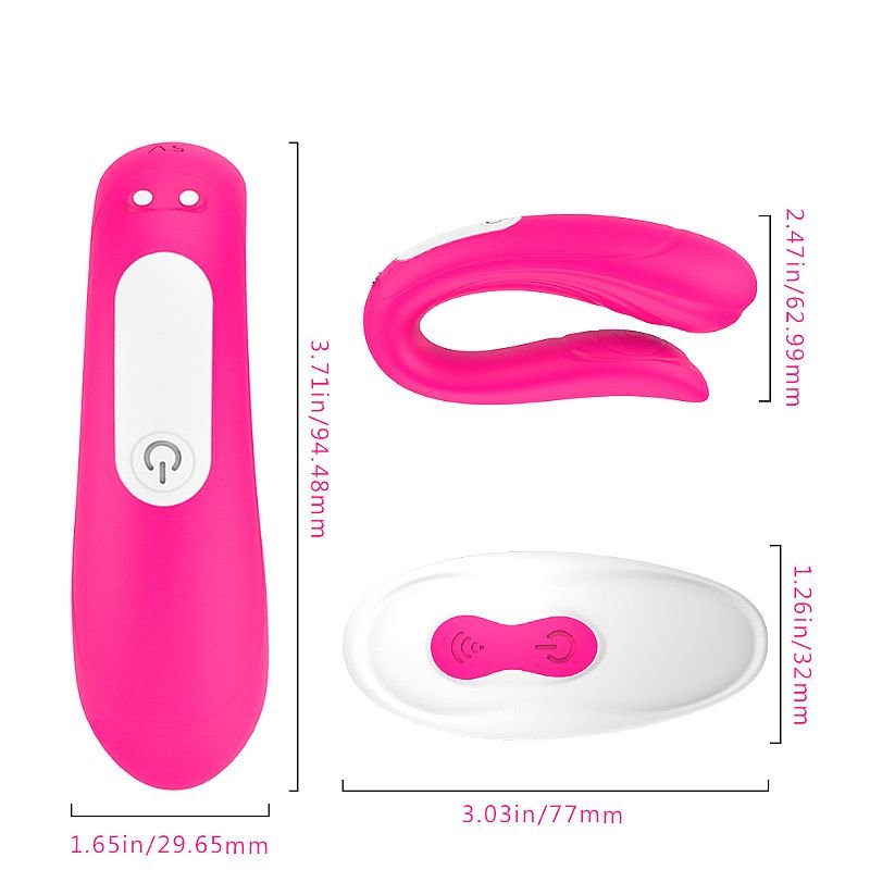 Foto do produto Vibrador de Casal com Controle Recarregável - 9 Modos