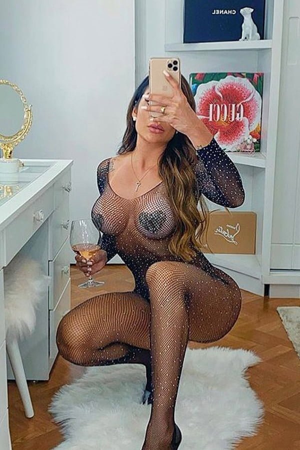 Foto do produto Macacão de Strass - Preto