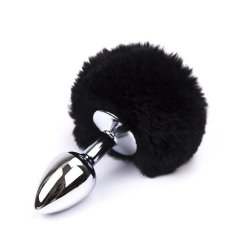 Plug Anal Pompom Preto