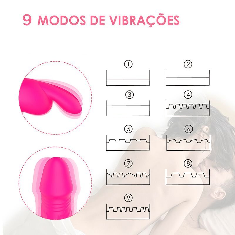 Foto do produto Rabbit Pink 9 Modos - Recarregável