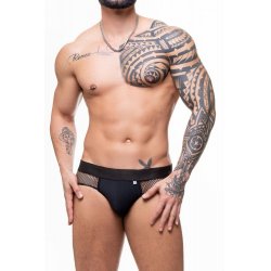 Jockstrap Preta com Arrastão Lateral