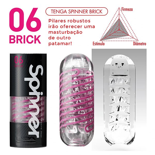 Foto do produto Tenga Spinner Brick - Masturbador Giratório!