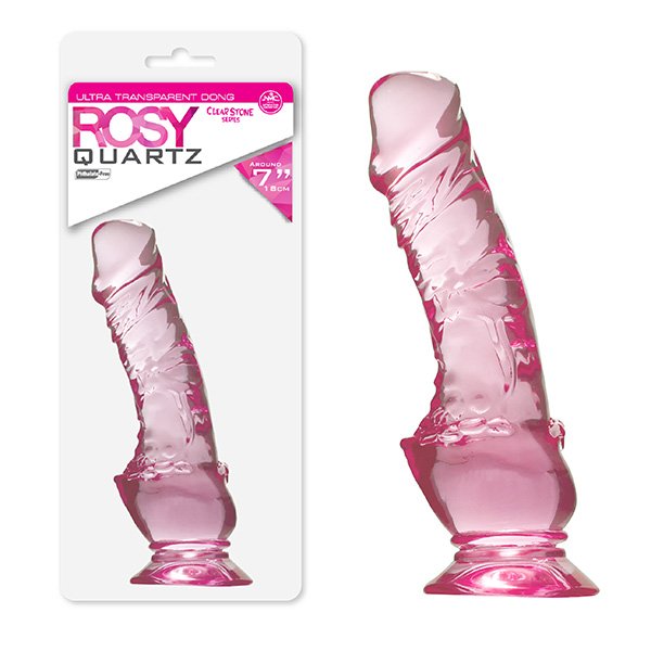 Foto do produto Pênis em Silicone Translúcido Pink 17 x 4cm
