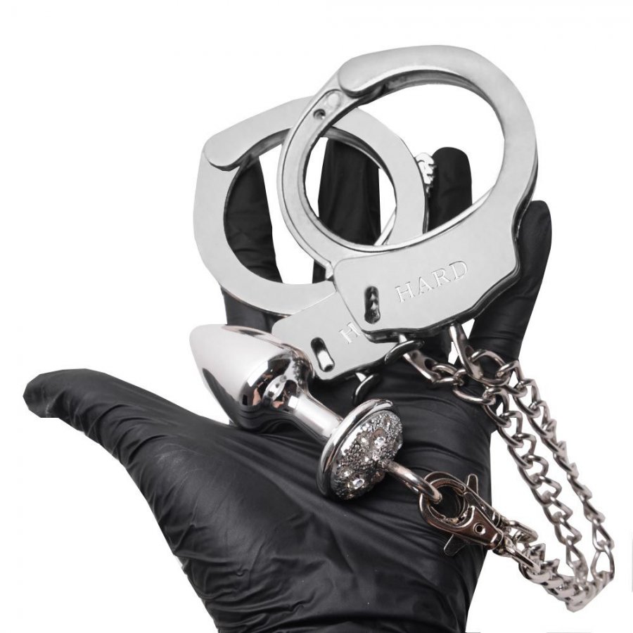 Foto do produto Kit Algemas com Plug Cravejado Pequeno