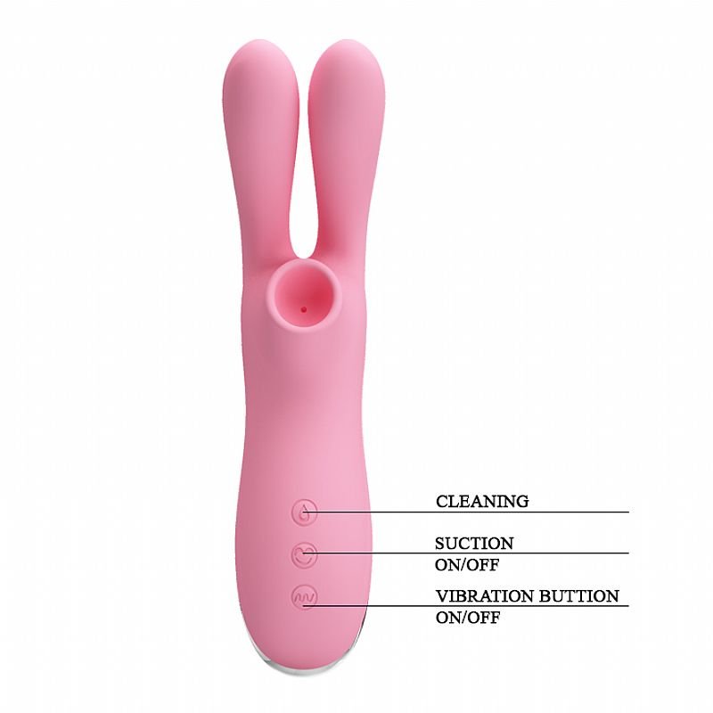 Foto do produto Vibrador Coelho com Sugador - Recarregável