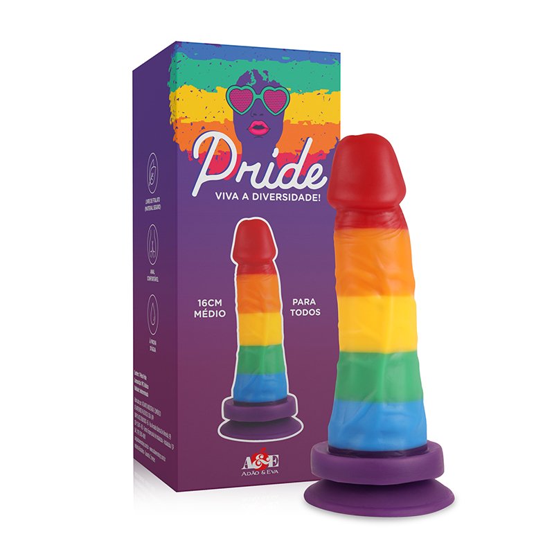 Foto do produto Pênis Pride Diversidade 15x4cm