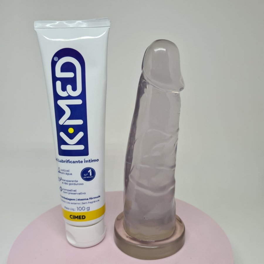 Foto do produto Pênis Delícia em Silicone Transparente 16x4cm