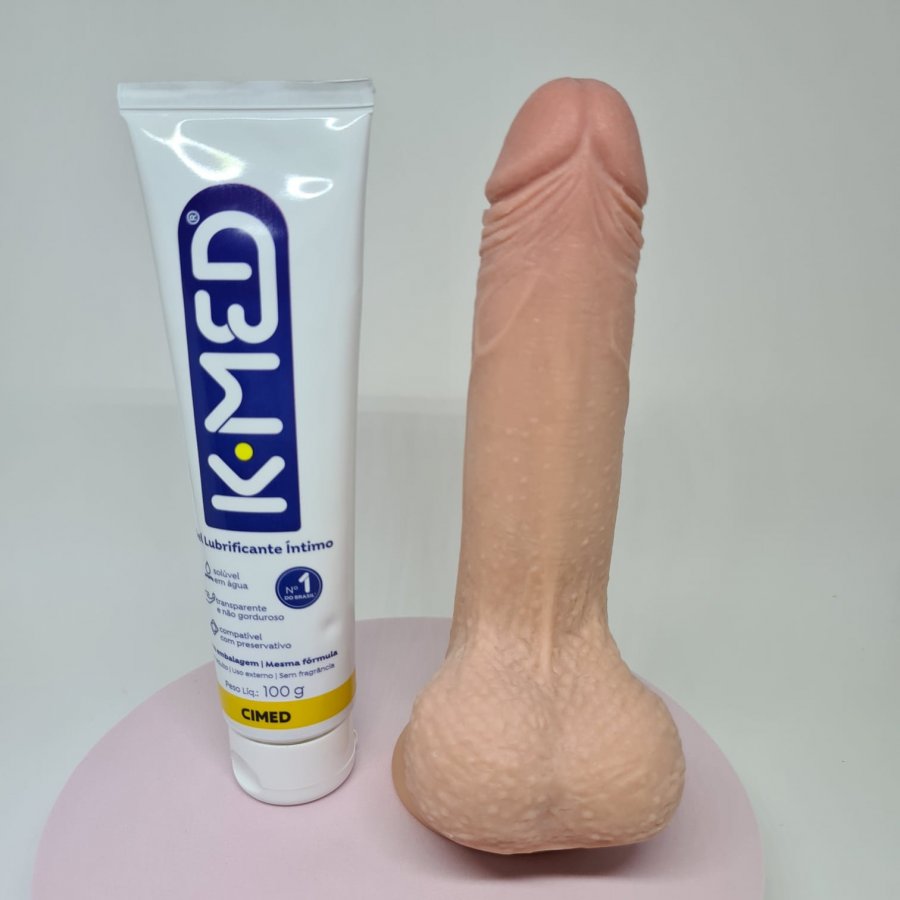 Foto do produto Pênis em Cyberskin com Pele Realística 18x3,5cm