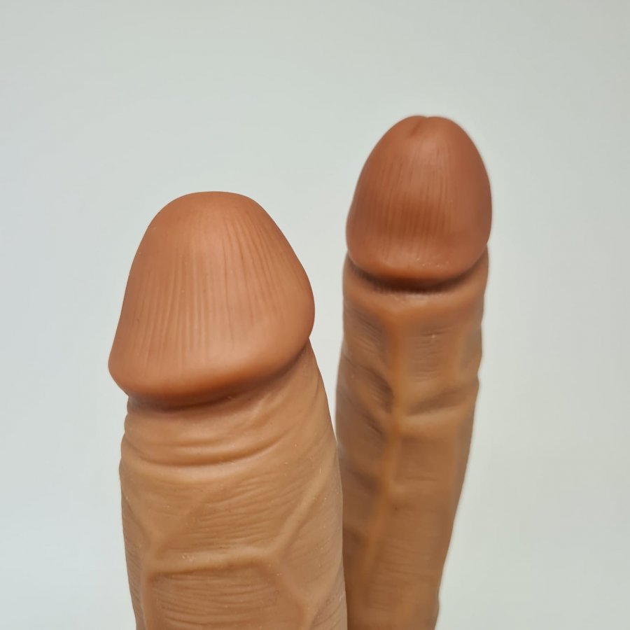 Foto do produto Pênis Dupla Penetração 15x3,5cm +16x3cm