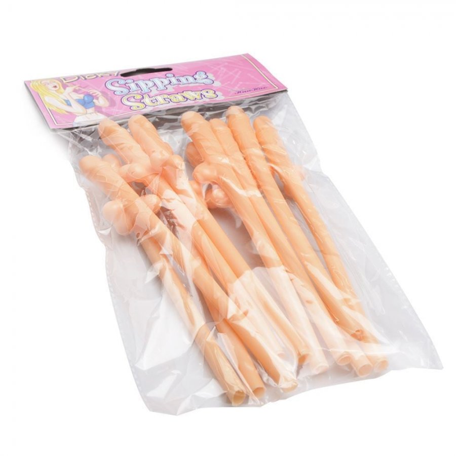 Foto do produto Pacote de Canudos Pênis - 10 Unidades