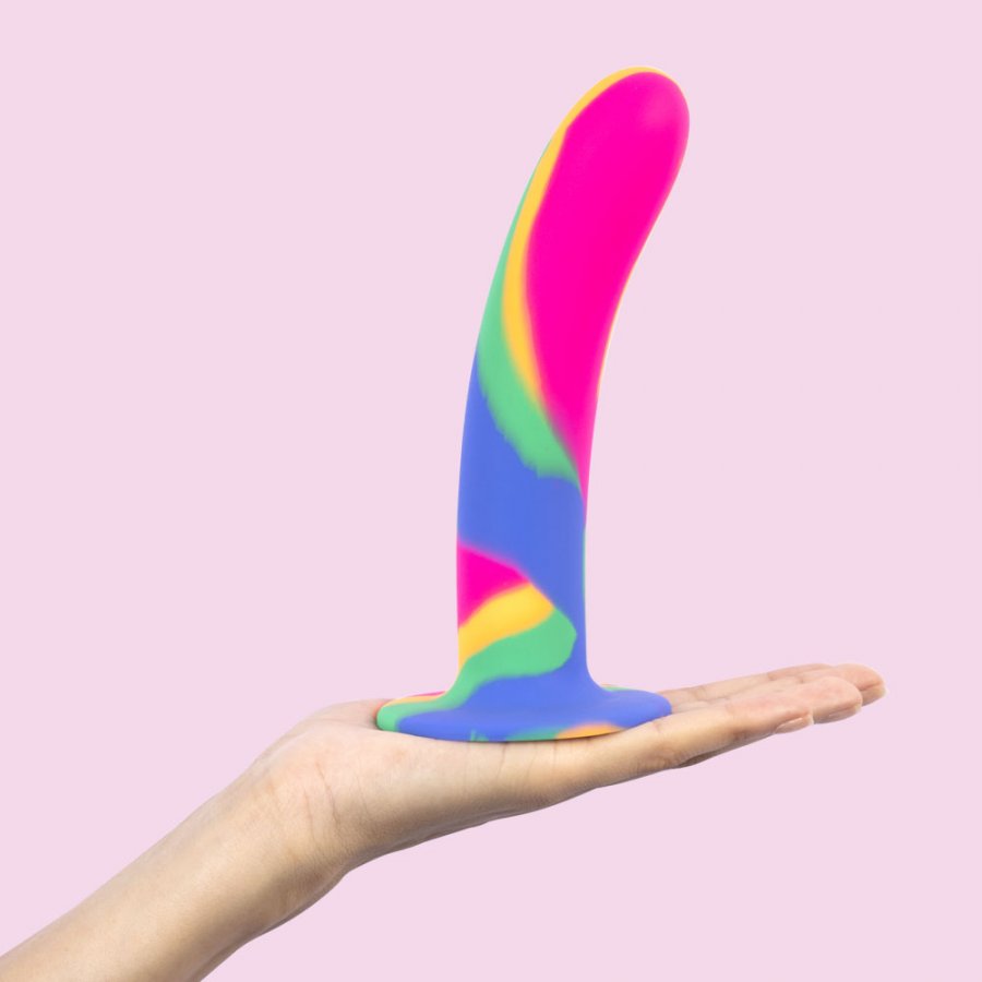 Foto do produto Dildo em Silicone Premium Rainbow 17x3,5cm