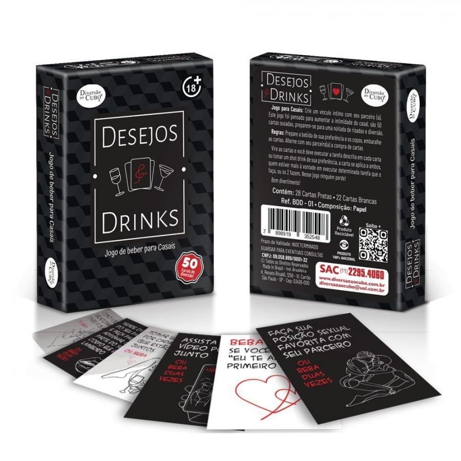 Foto do produto Jogo de Cartas para Casais: Desejos e Drinks
